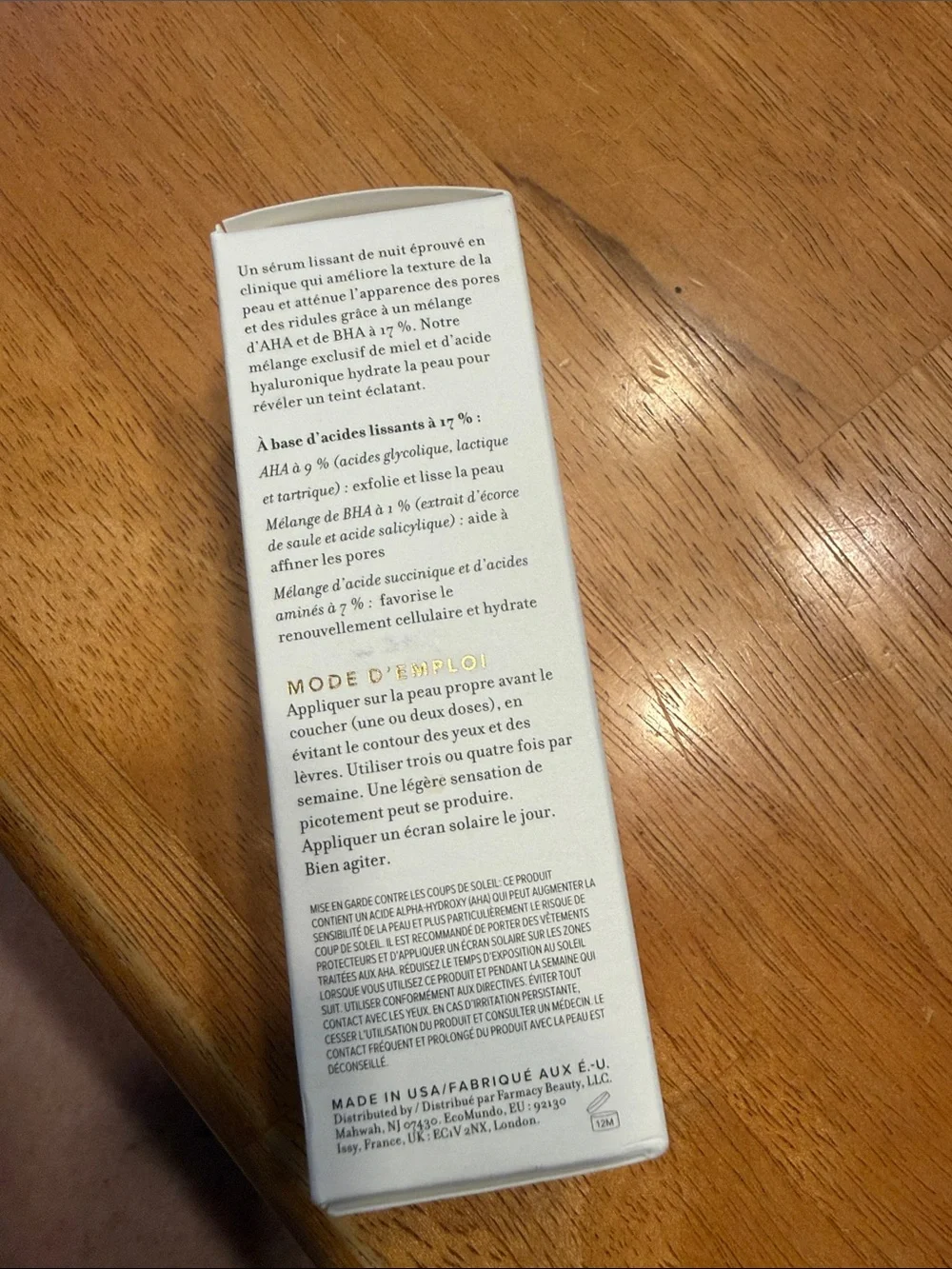 Farmacy Honey Glow 17% Resurfacing Acid Night Serum with AHA/BHA